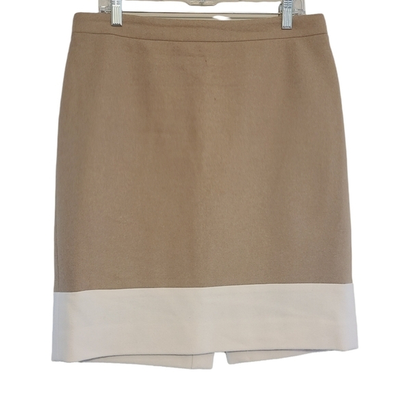 J. Crew Factory | Women's Colorblock Wool Blend Pencil Skirt (Size 12) - Picture 1 of 13